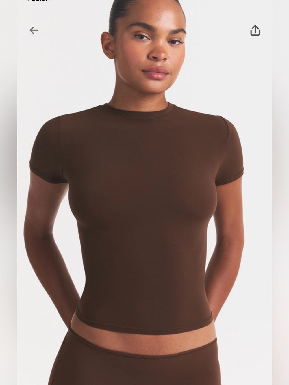 NWT SKIMS Fits Everybody Tshirt - Cocoa